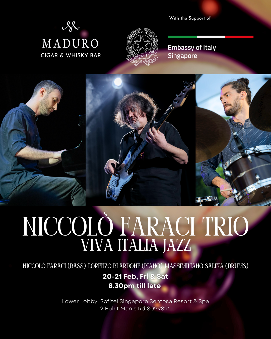 20-21 Feb Niccolò Faraci Trio